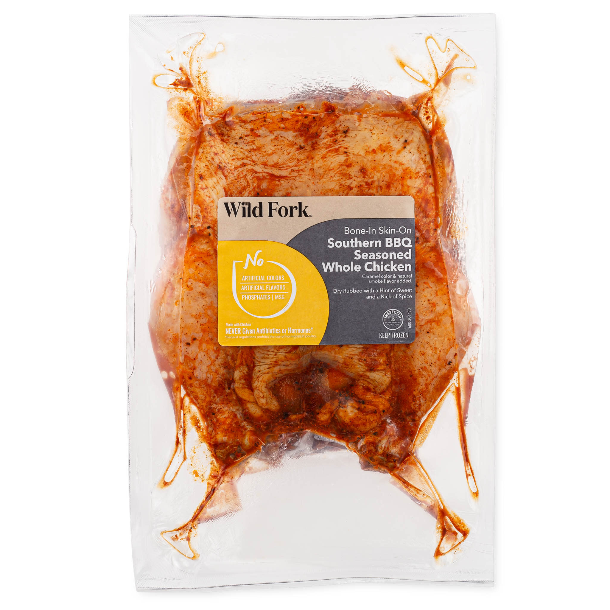 4514 WF PACKAGED Southern BBQ Whole Chicken Poultry