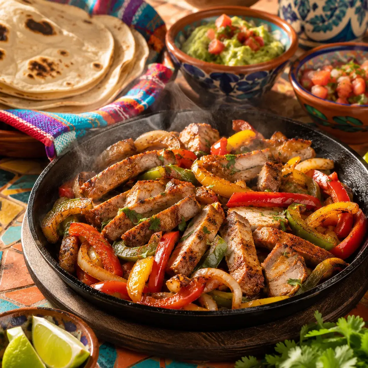Pork Tenderloin Fajitas
