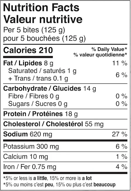 2044 - Organic Breaded Chicken Bites - NFT