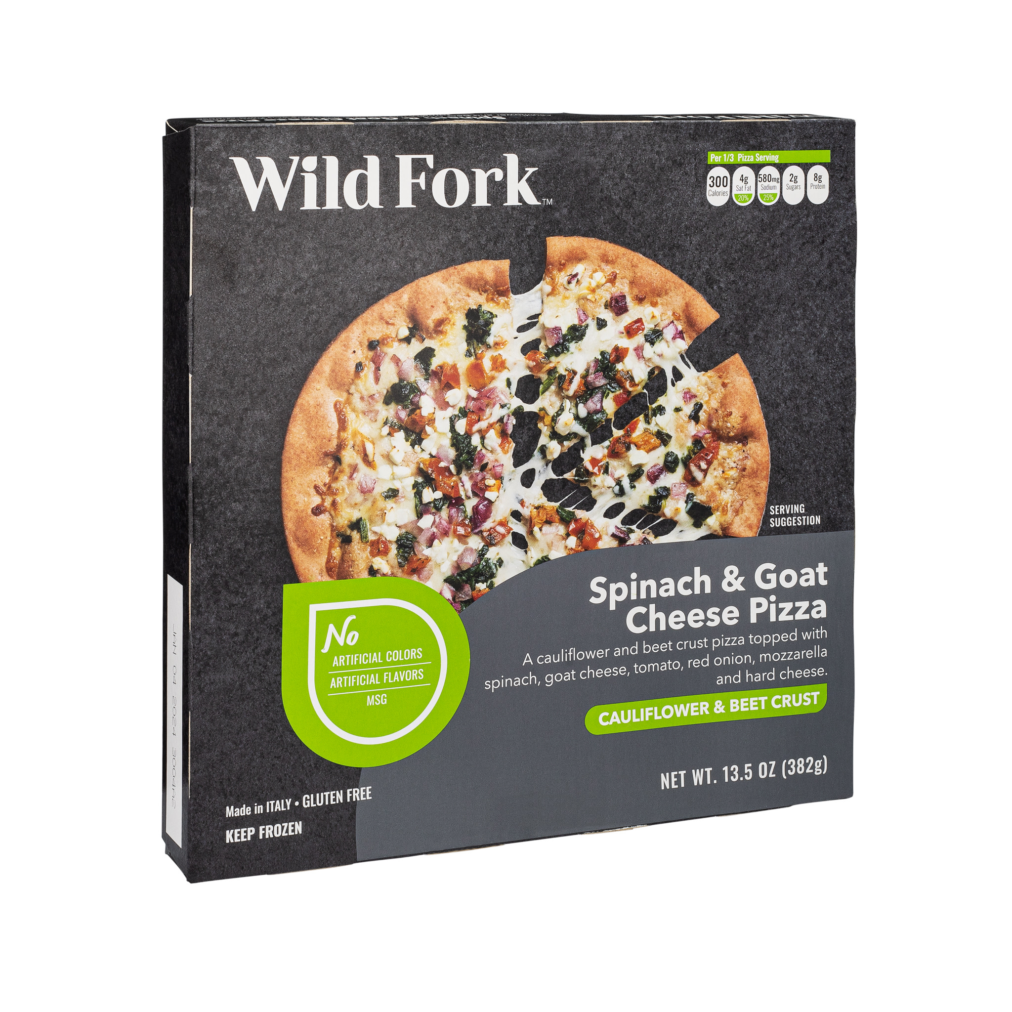 8244 WF PACKAGED SPINACH GOAT CHEESE PIZZA - CAULIFLOWER CRUST READYMEAL