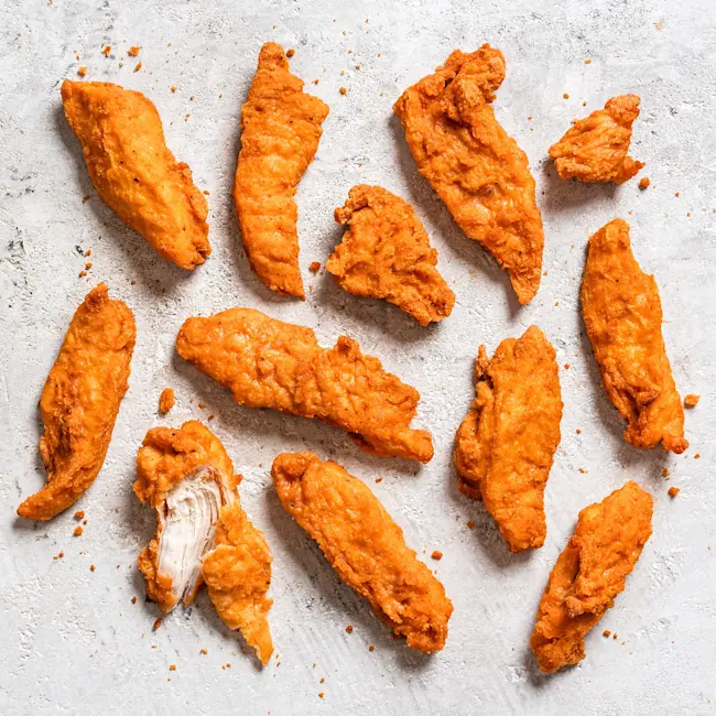 4490 WF Raw Chicken Breast Spicy Strips Just Bare Poultry