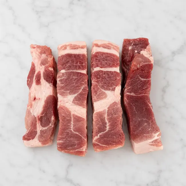 3540 RAW P12 Pork Bl Country Sty Boston Butt Ribs
