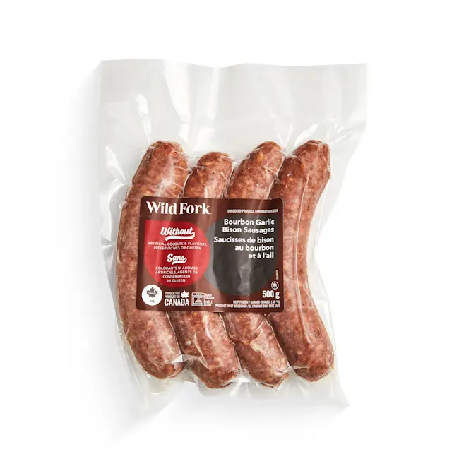 WFC 9074 Grounds Bison Bourbon Garlic Sausage PD