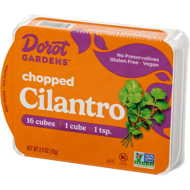 7072 WF PACKAGED Frozen Cilantro - Dorot Spices & Dry Goods