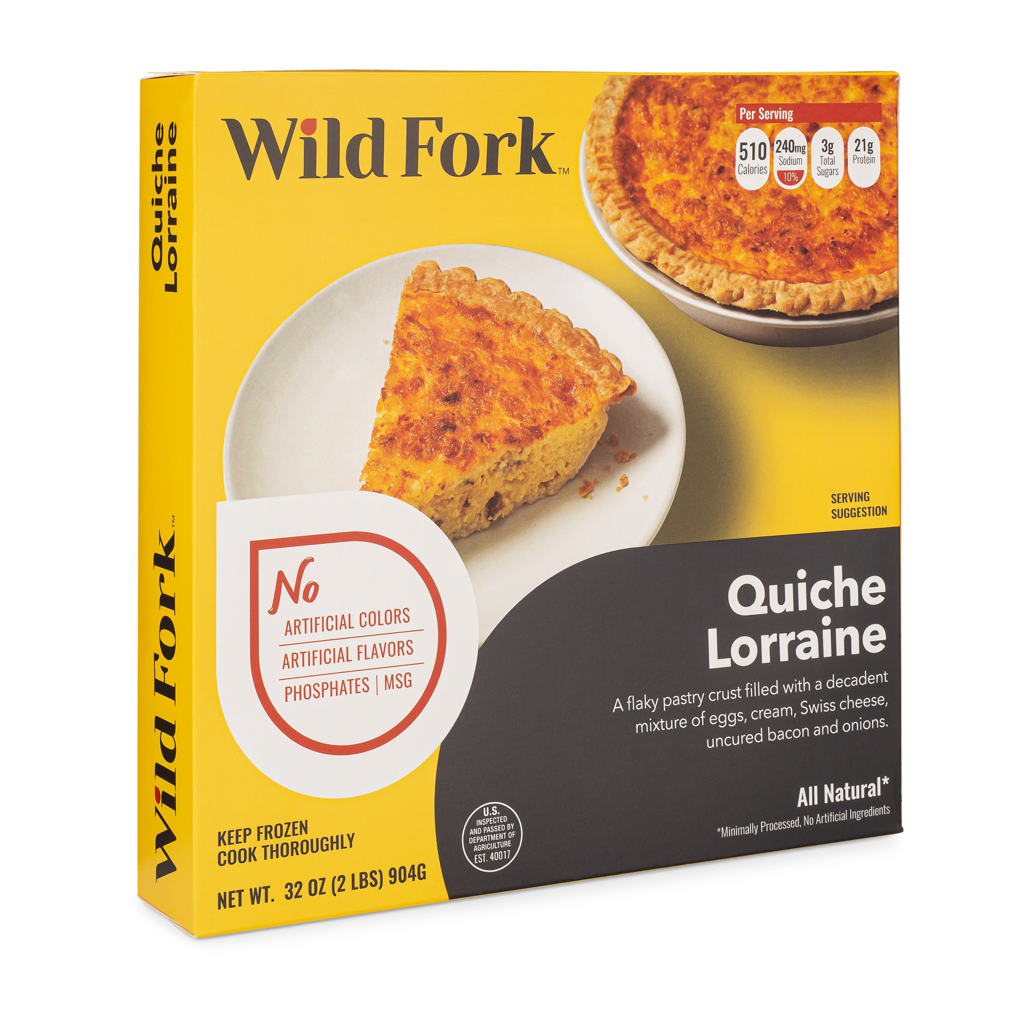 8070 WF PACKAGED Quiche Lorraine READYMEAL