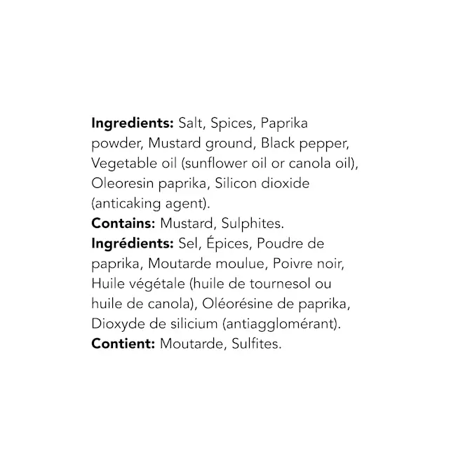 WFC 1006 Compliments Seasoning BayStyle Ingredients