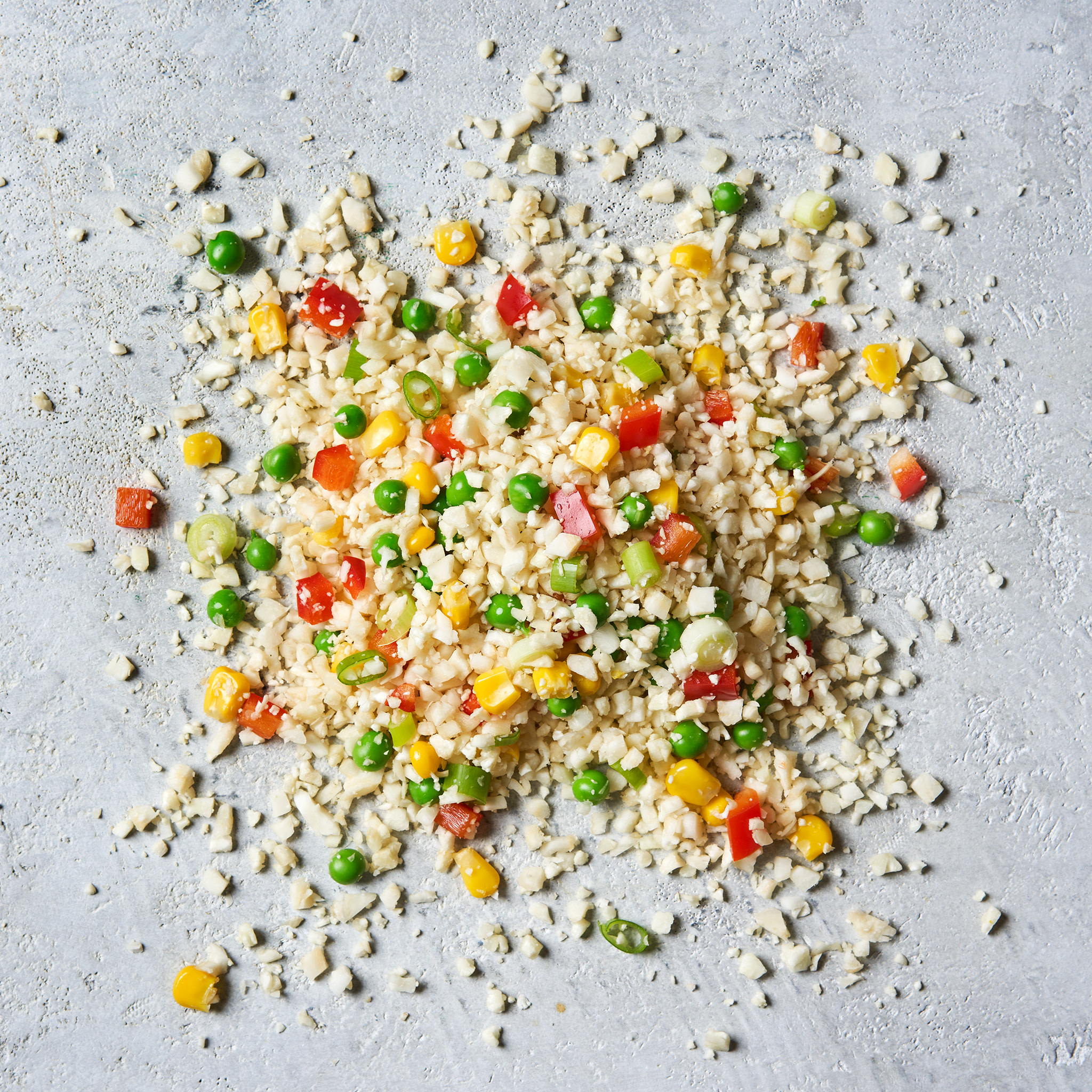 7290 RAW Riced Cauliflower Stir Fry