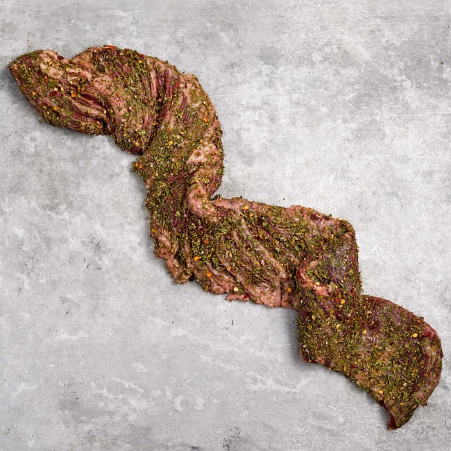 1901 WF Raw USDA Choice Beef Chimichurri Seasoned Outside Skirt Steak Beef