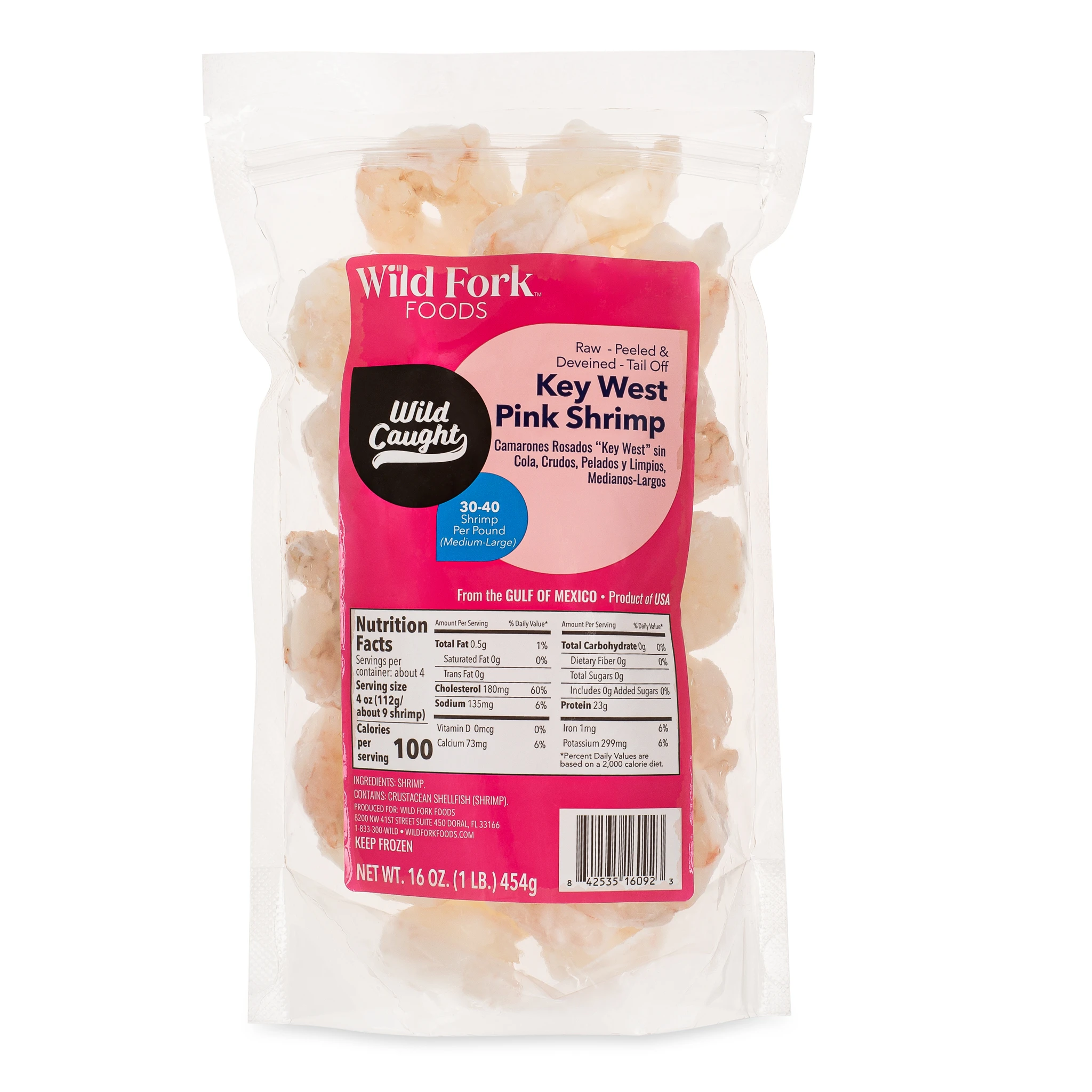 6092 WF PACKAGED Key West Pink Medium-Large Shrimp Seafood