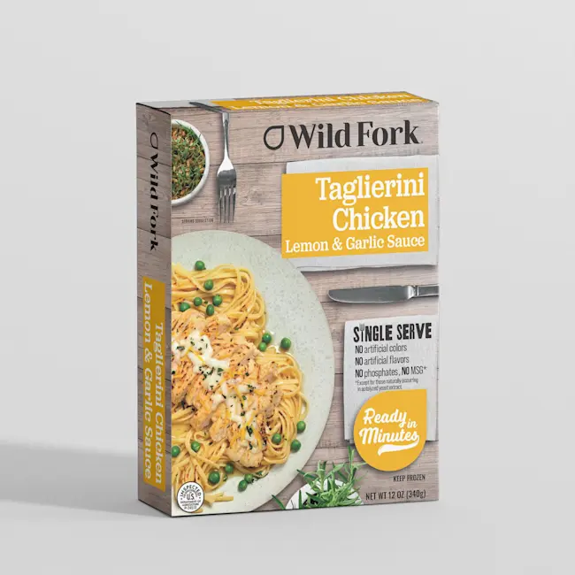 8034 WF PACKAGED Chicken Taglierini Al Limone - single serve Ready Meals