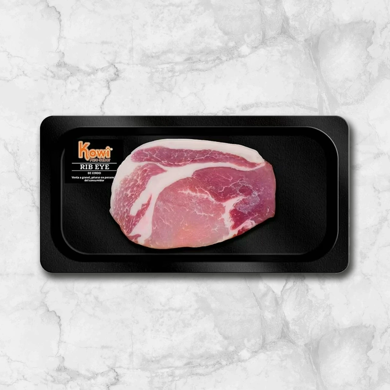 81706 WFMex Packaged Ribeye de Cerdo Kowi Cerdo