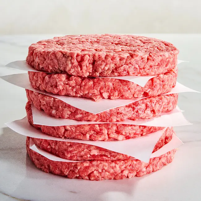 2635 RAW Beef Burgers 75% Lean