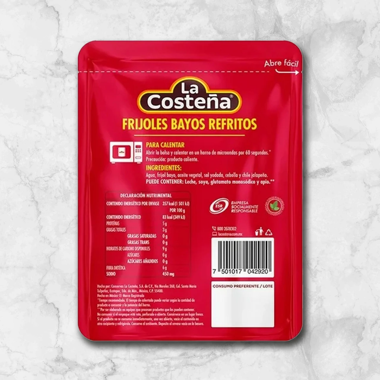 82123 WFMex Info LA COSTEÑA BAYOS REF BOLSA 12 430 G Secos