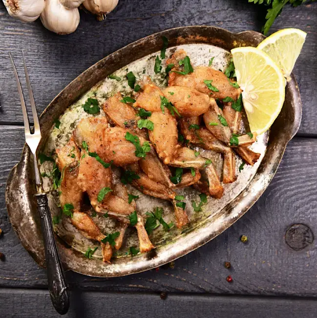 5744 COOKED Frog Legs - Nature's Best