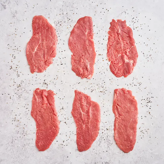 WFC 6600 NB Veal TopRoundCutlets RAW