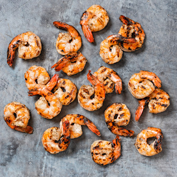 Grilled Medium-Large Shrimp Tail On