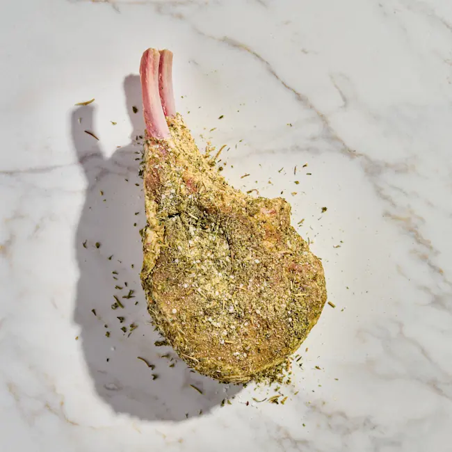 3611 RAW Pork BI Double Bone Garlic Herb