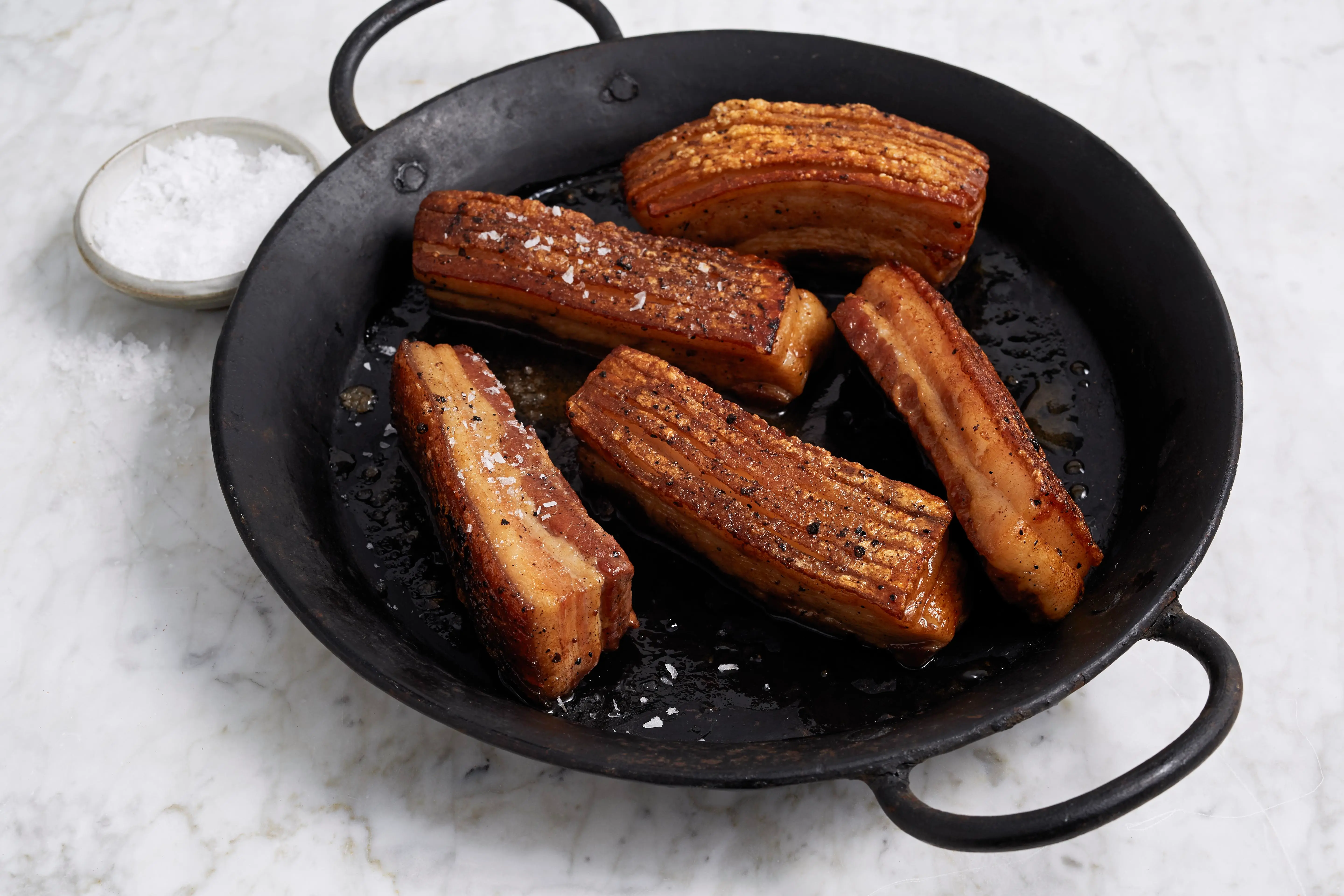 3417 PLATED Berkshire Skinless Pork Belly Strips