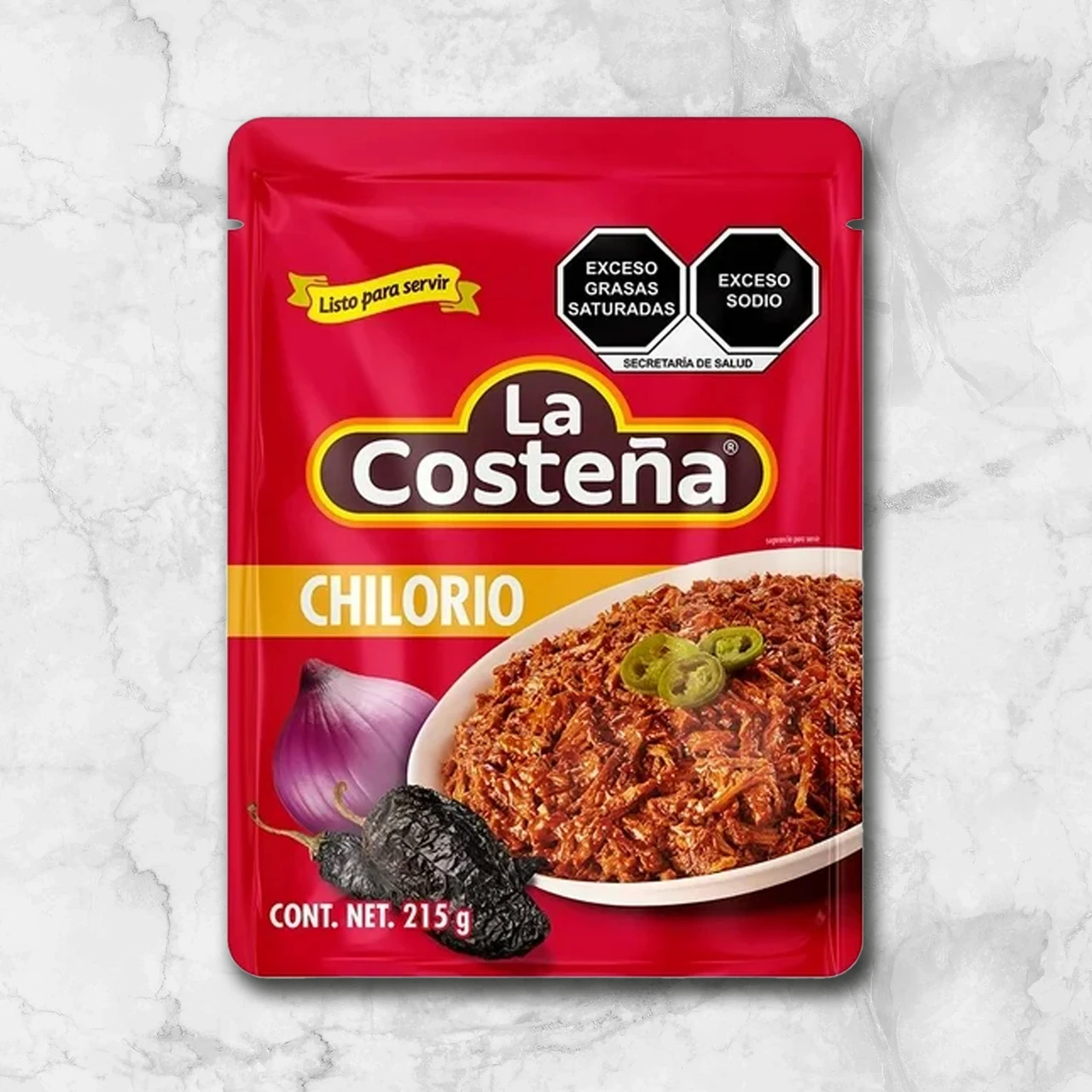 82126 WFMEx Packaged LA COSTEÑA CHILORIO 215 G Secos