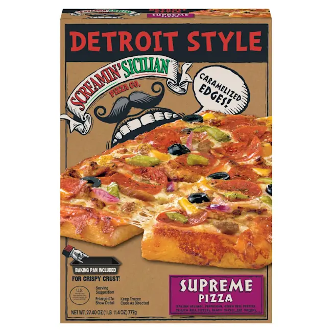 8174 packaging Supreme Detroit Style Pizza - Screamin' Sicilian