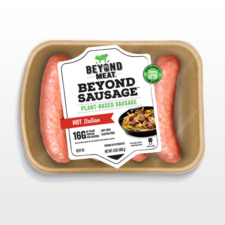 3751 WF PACKAGED Hot Italian Sausage - Beyond Meat Plant Based