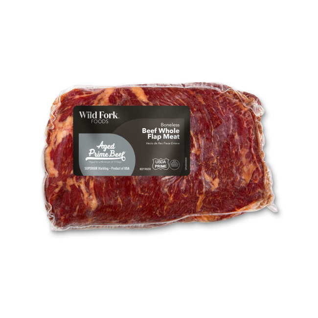 1403 WF PACKAGED USDA Prime Beef Whole Flap Meat (Trimmed) Beef