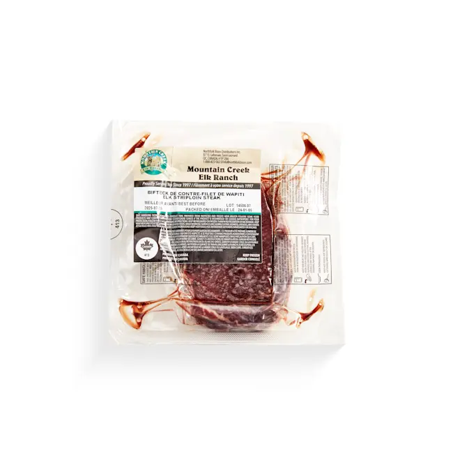 WFC 8262 NB Elk Striploin Steak PD