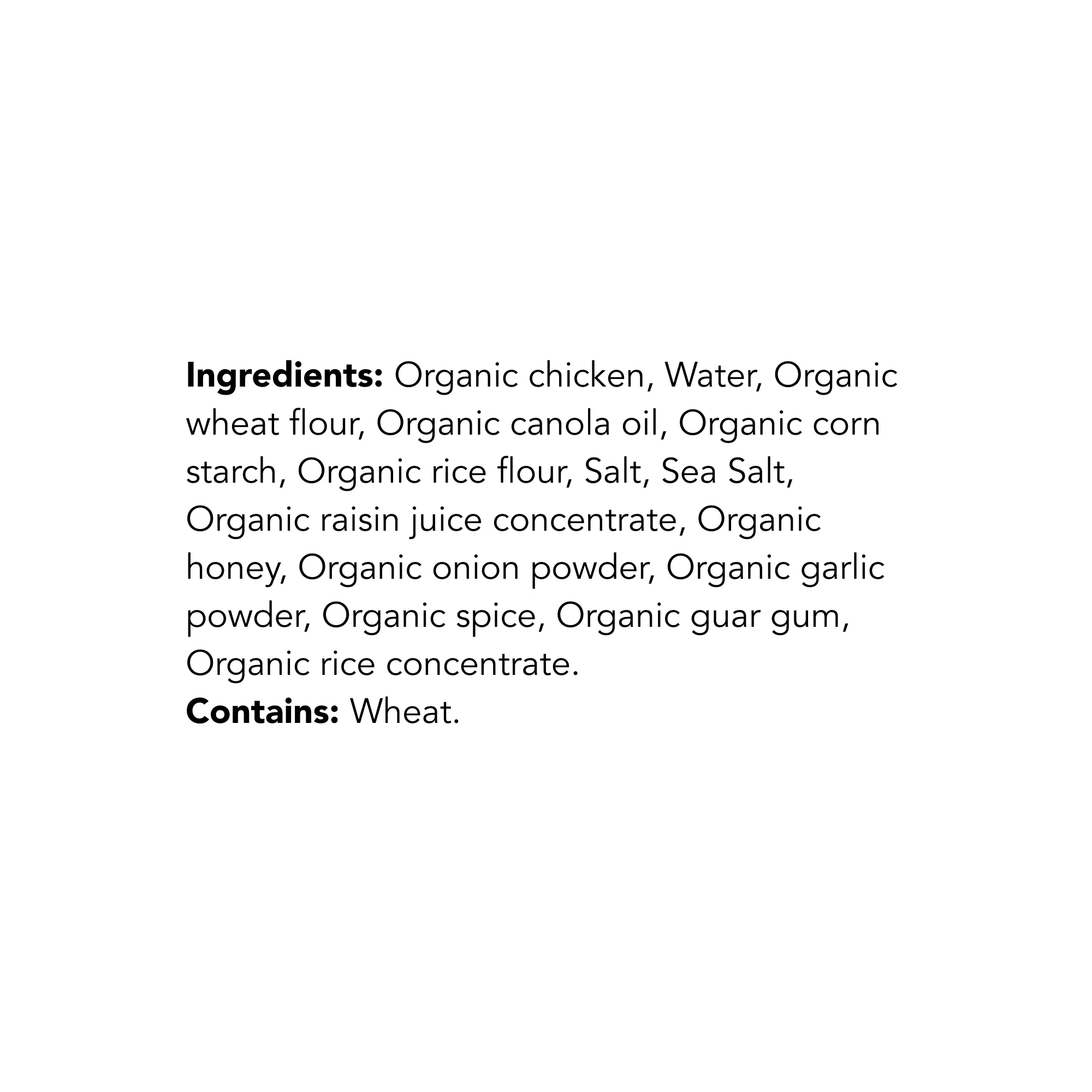 WFC 2044 2045 NB ValueAdd Chicken OrganicBreaded Ingredients