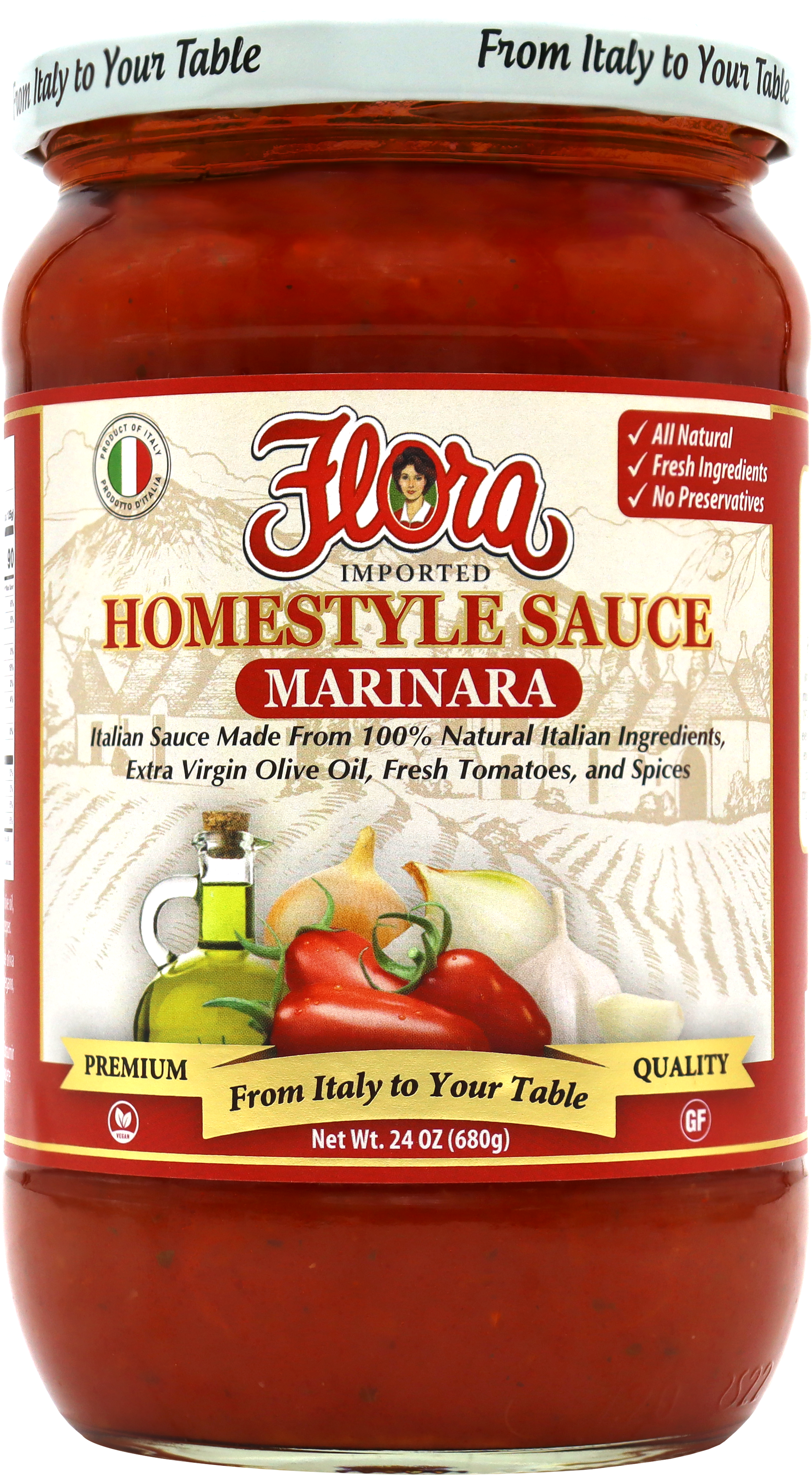 9917 ARTWORK Flora Homestyle Marinara Sauce