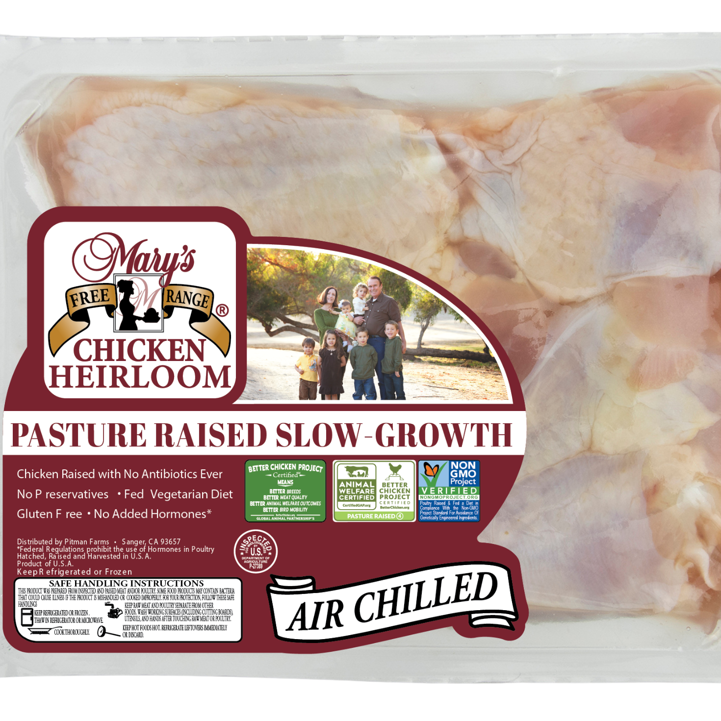 4603 PACKAGE Pasture Raised Chicken Party Wings