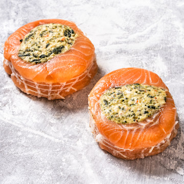 Stuffed Atlantic Salmon Medallion 