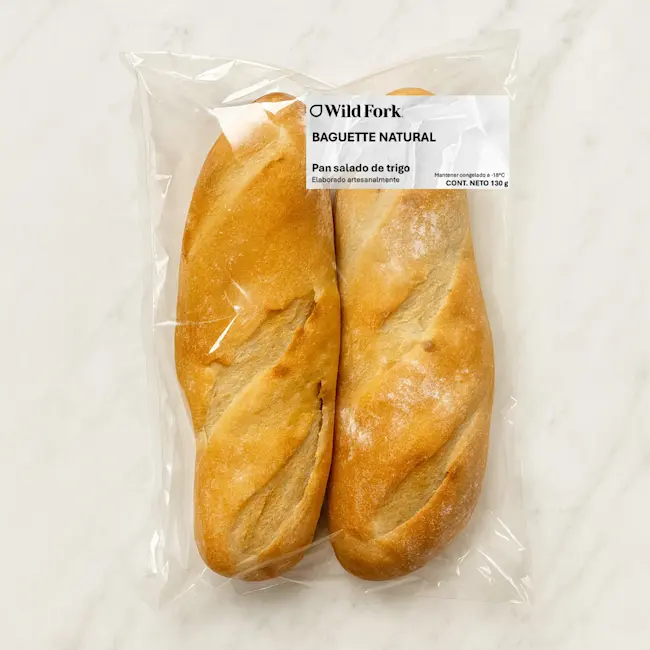 82280 WFMex Packaged BAGUETTE NATURAL WF 130g Secos