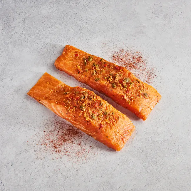 WFC 5170 Seafood Salmon AtlanticPortions MontereyRub RAW