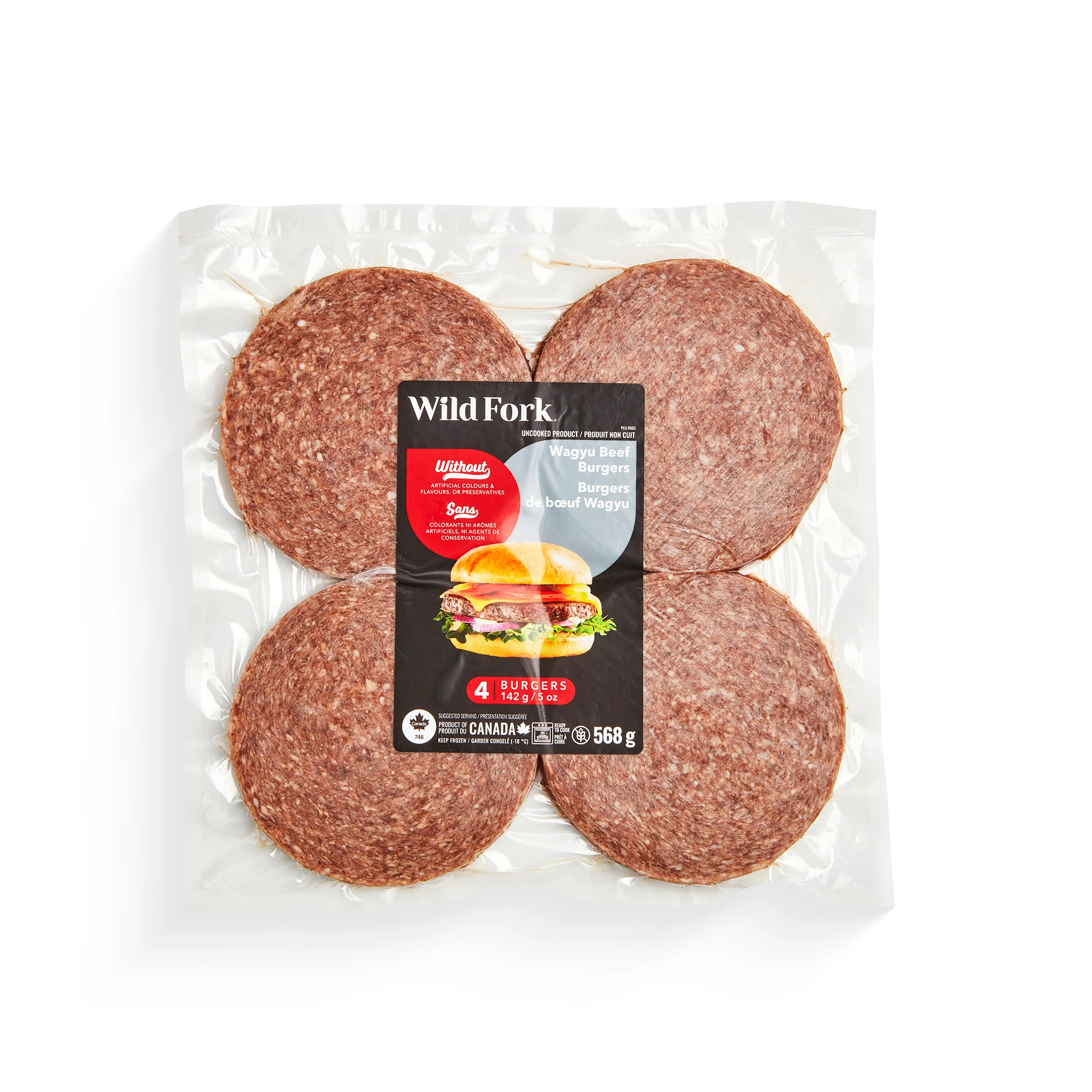 WFC 9005 Grounds Beef Wagyu Burgers PD