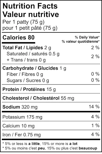 9071 - Turkey Cranberry Breakfast Patty - NFT
