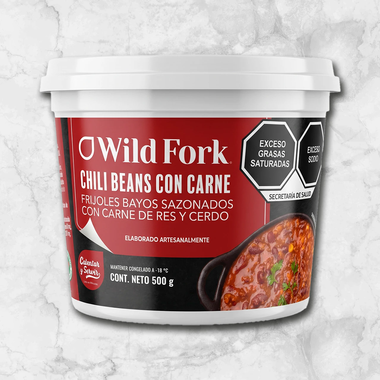 82383 WFMex Packaged CHILI BEANS CON CARNE Platillos Listos