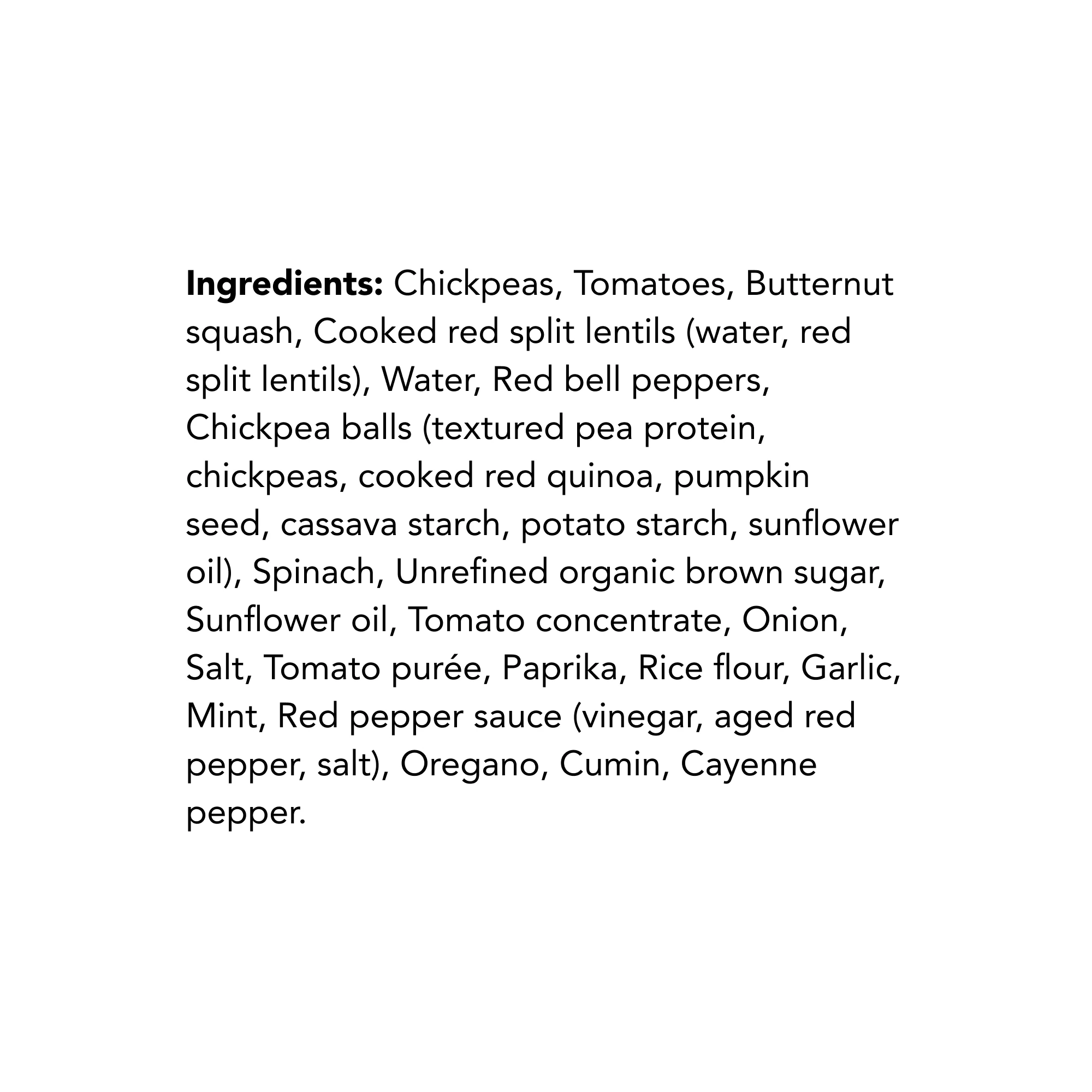 WFC 2563 NB ValueAdd SweetSpicyChickpeaMeal Ingredients