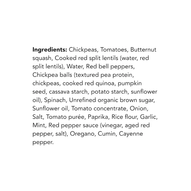 WFC 2563 NB ValueAdd SweetSpicyChickpeaMeal Ingredients