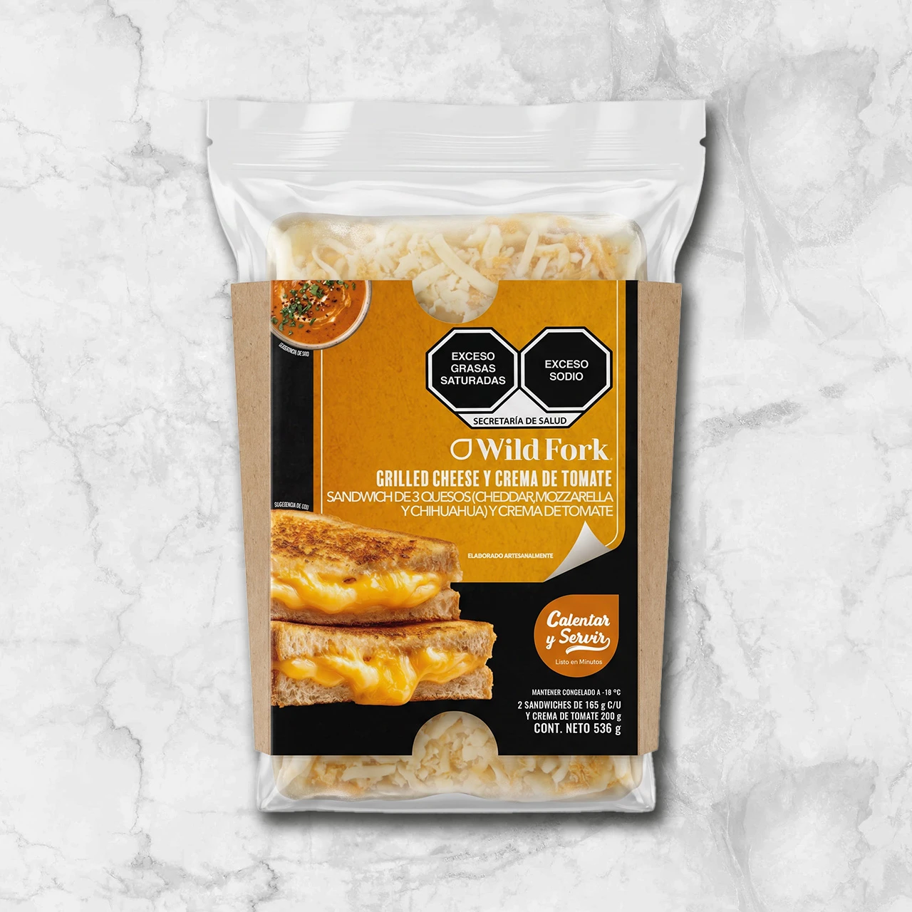 82382 WFMex Packaged GRILLED CHEESE CON CREMA DE TOMATE Platillos Listos