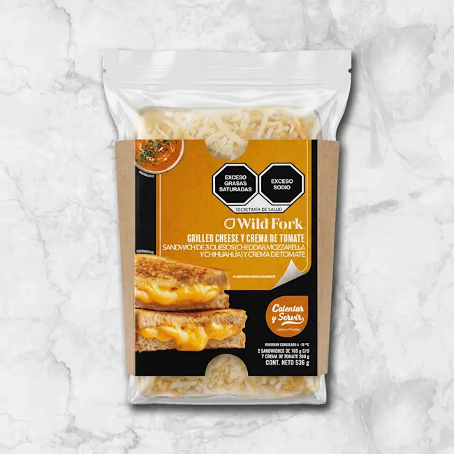 82382 WFMex Packaged GRILLED CHEESE CON CREMA DE TOMATE Platillos Listos