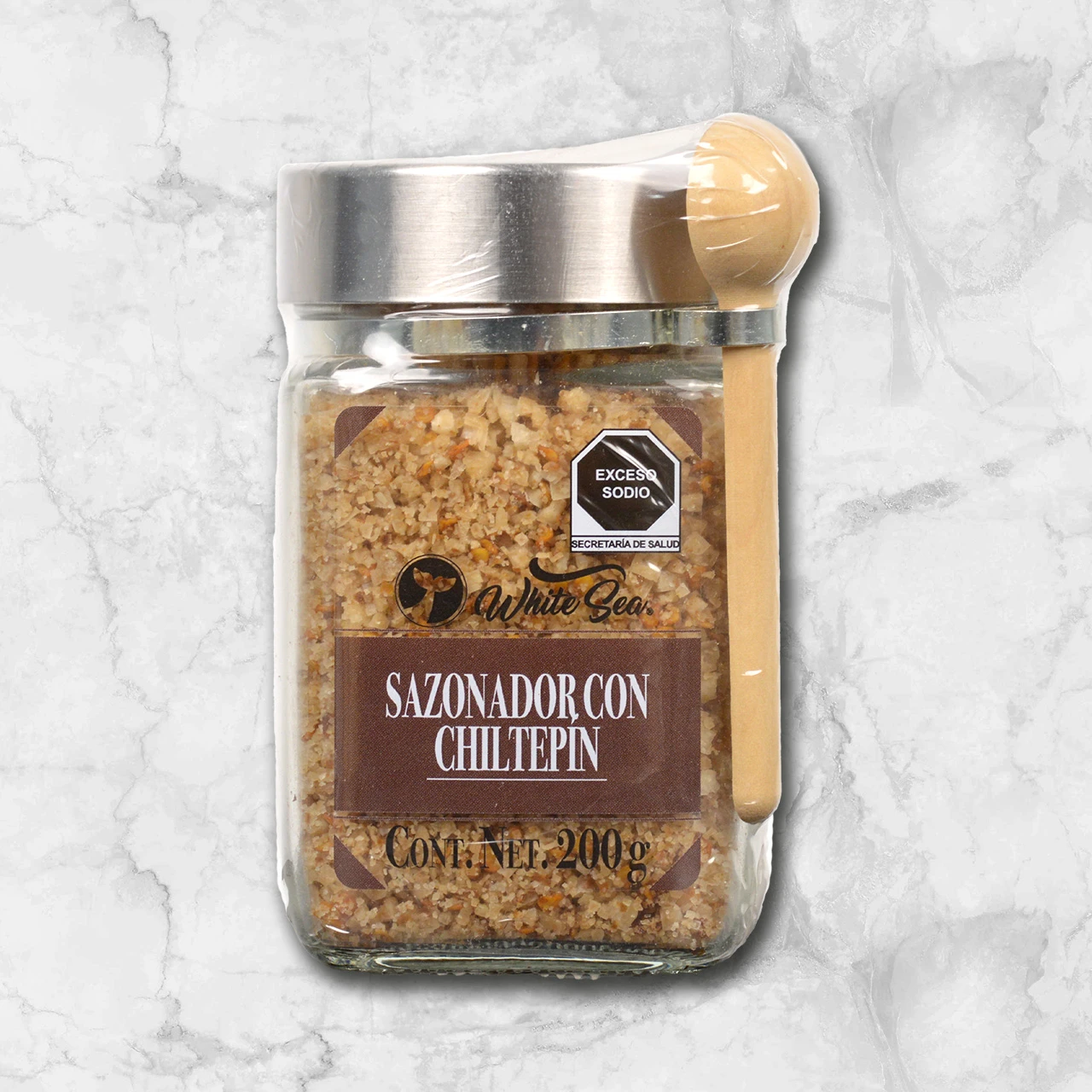 82341 WFMex PAckaged SAZONADOR CHILTEPIN TARRO 200G Secos