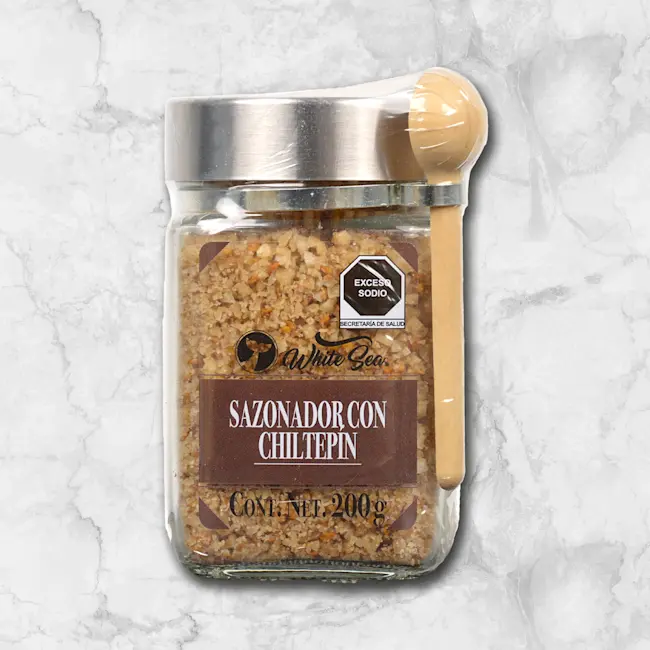 82341 WFMex PAckaged SAZONADOR CHILTEPIN TARRO 200G Secos