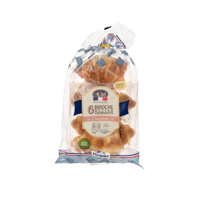 7026 WF PACKAGED French Brioche Croissants - Brioche Pasquier Desserts and Breads