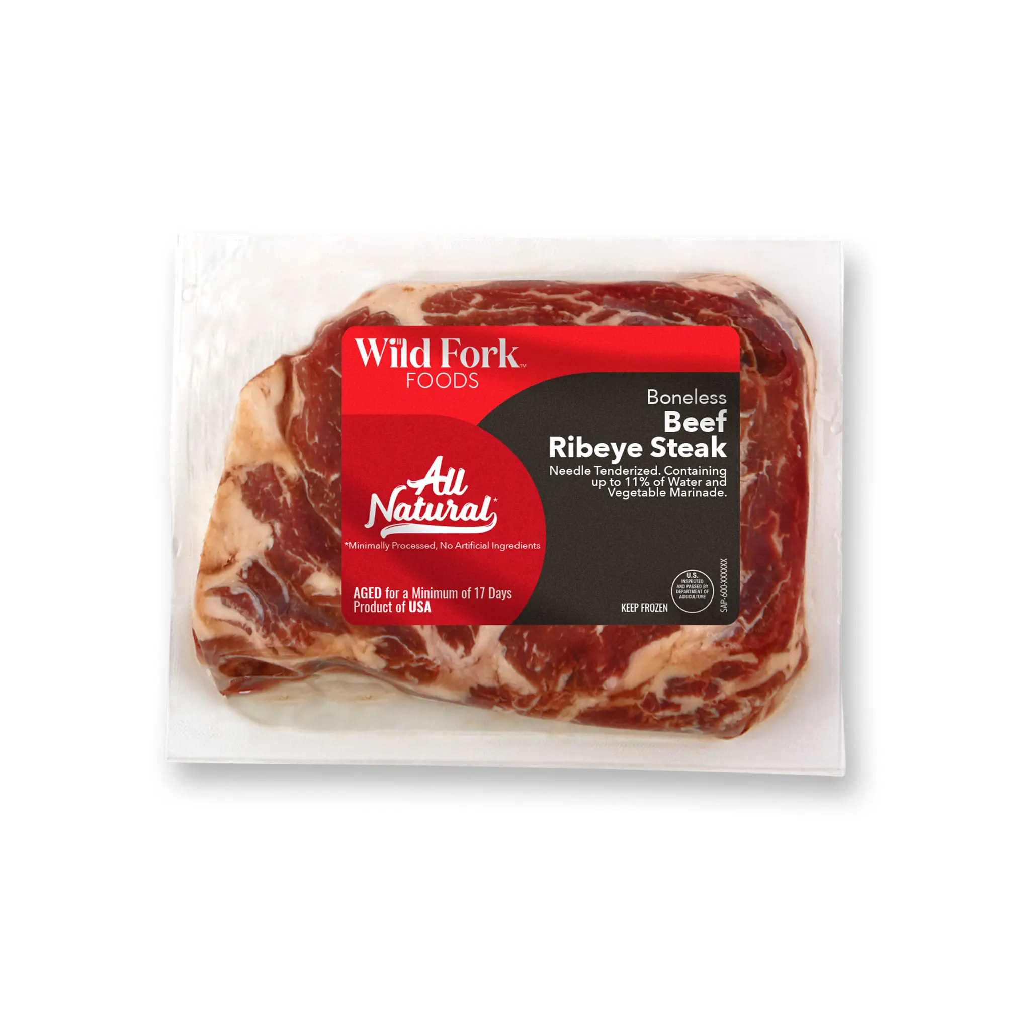 1703 WF PACKAGED USDA Inspected Beef Ribeye Steak* Beef