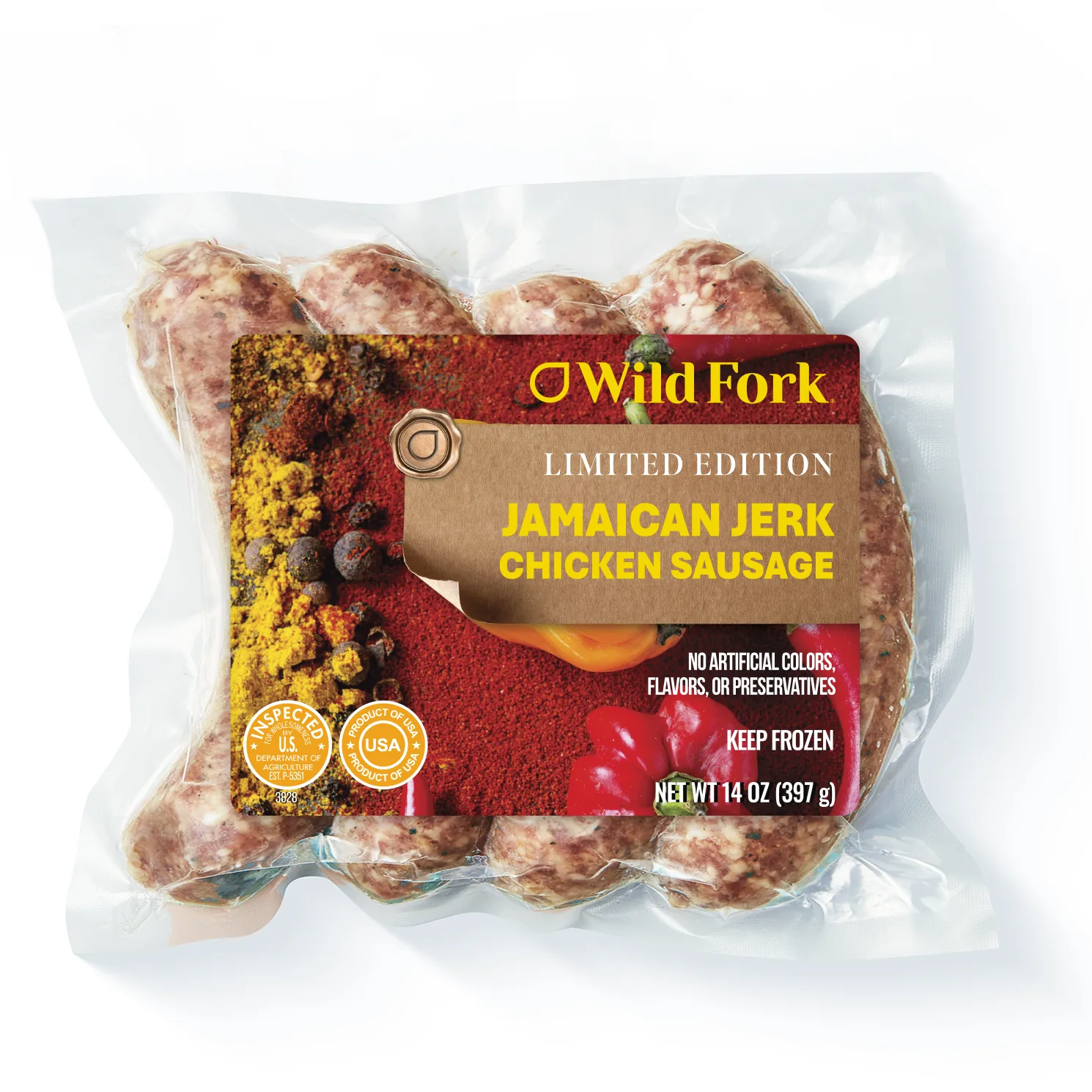 Chicken Jamaican Jerk Sausage | Wild Fork