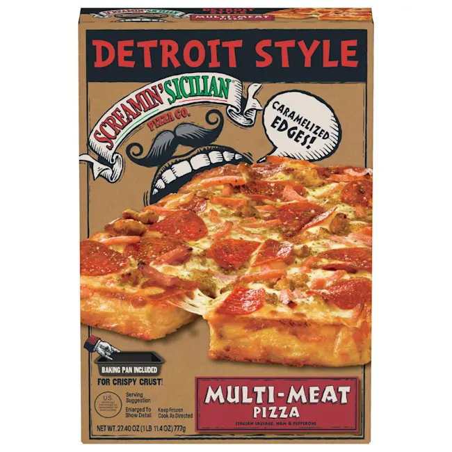 8175  Packaging Multi-Meat Detroit Style Pizza - Screamin' Sicilian