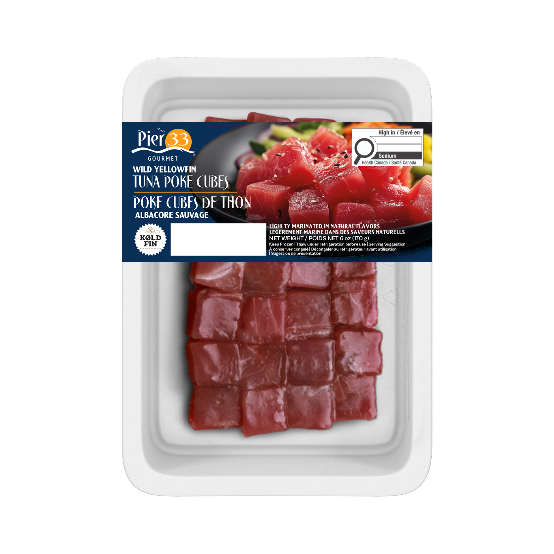 25334 ARTWORK Yellowfin Tuna Poke Cubes