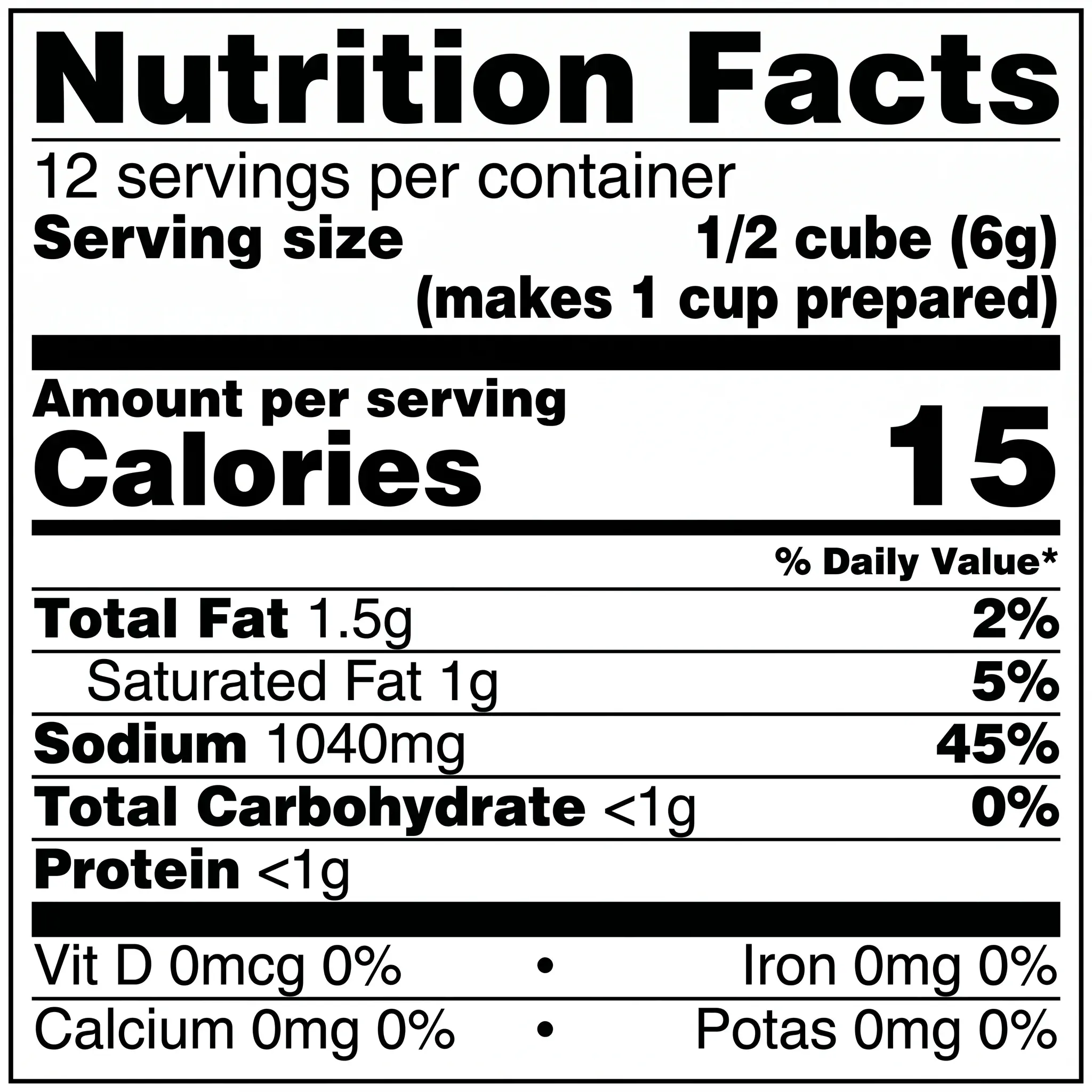 9123 - Knorr Bouillon Cube Chkn 6pc - NFT