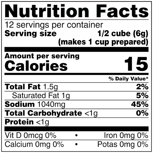 9123 - Knorr Bouillon Cube Chkn 6pc - NFT