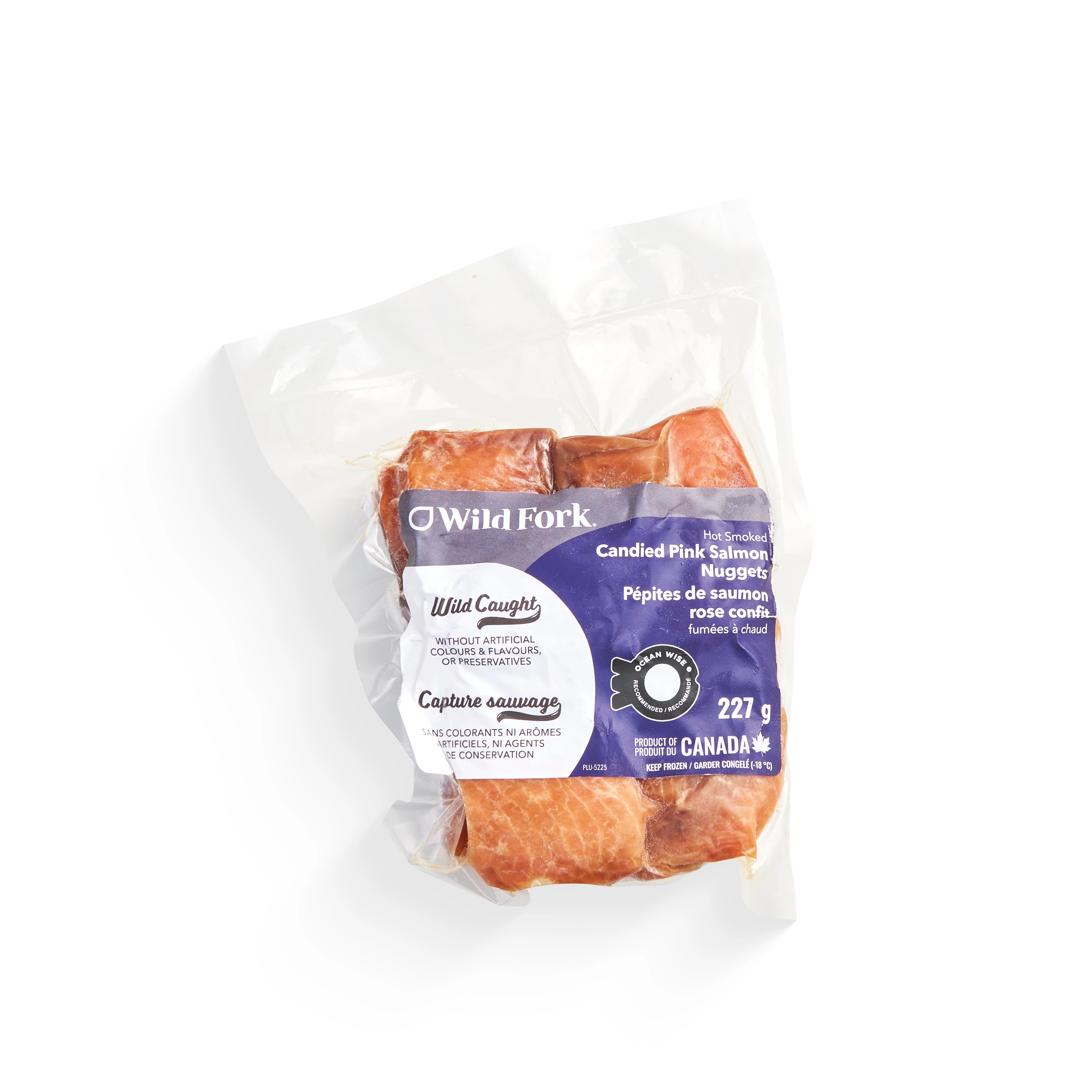 WFC 5225 Seafood Hot Smoked Candied Salmon Nugeets PD